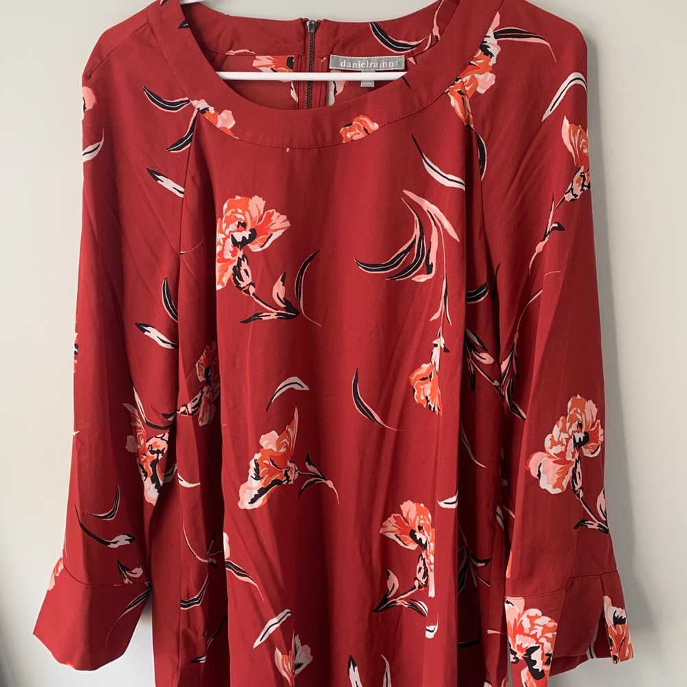 Daniel Rainn Jinnie Zipper Detail Blouse